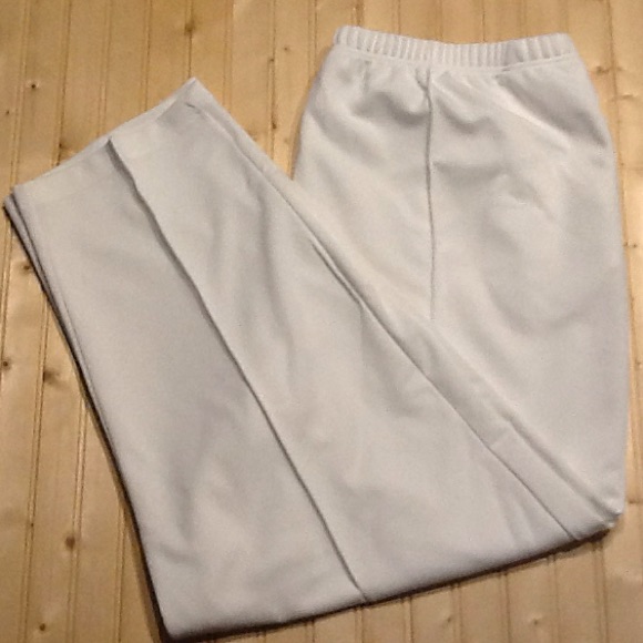 White Polyester Pants